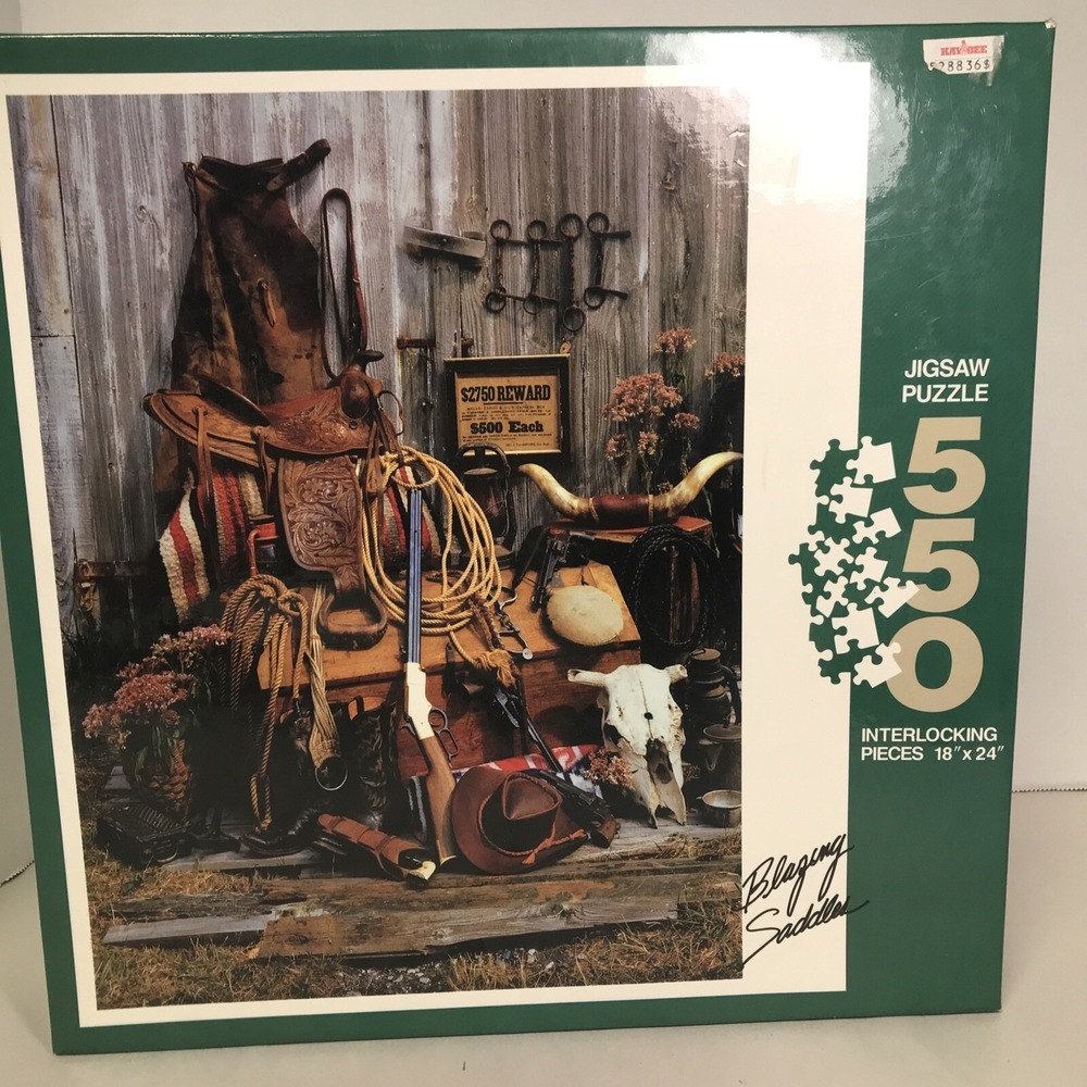 Sealed Vintage Apple Street 550pc. Puzzle 1989 Blazing Saddles Jigsaw
